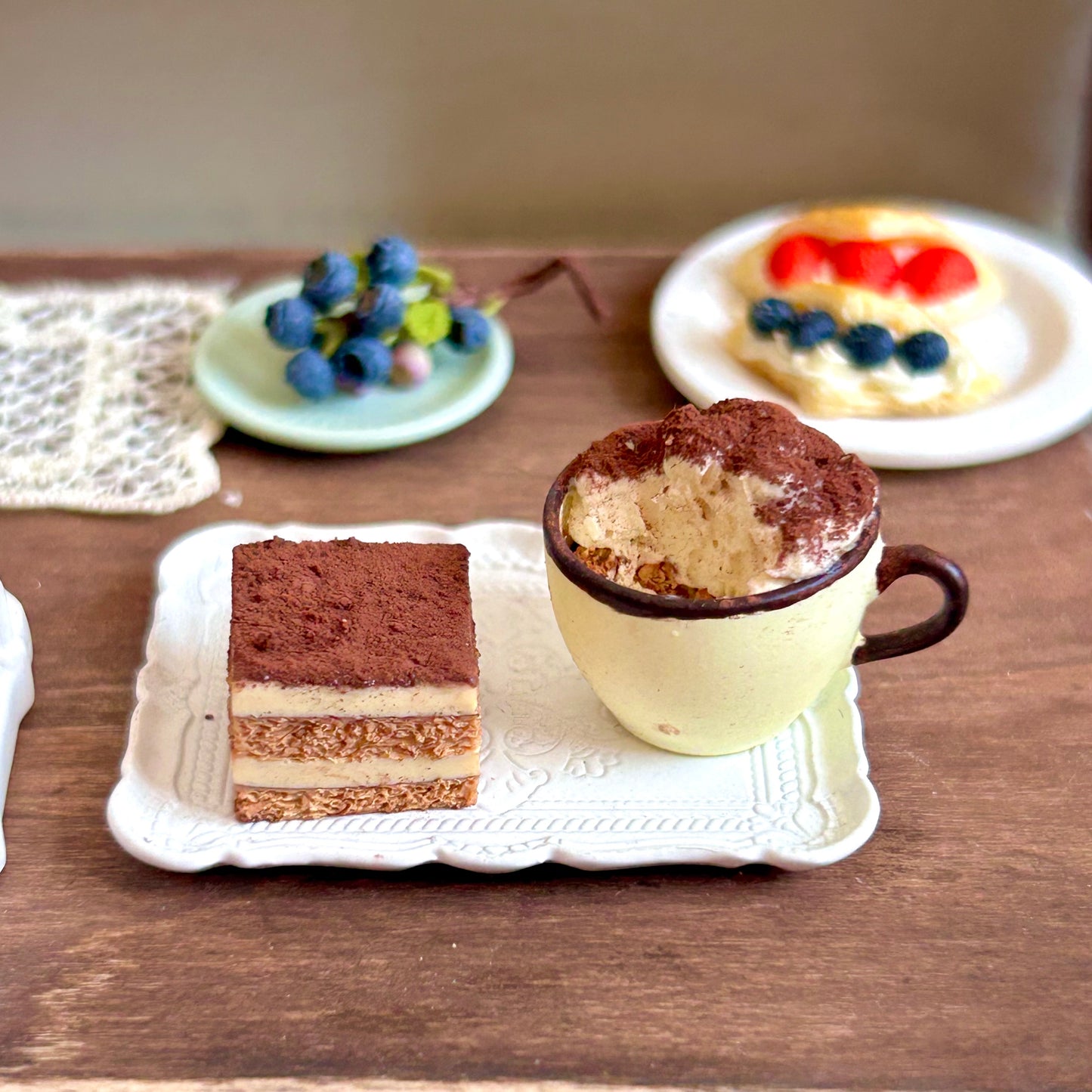 Mini Tiramisu Dessert Set – Handmade Cake & Cup (2 Pieces)