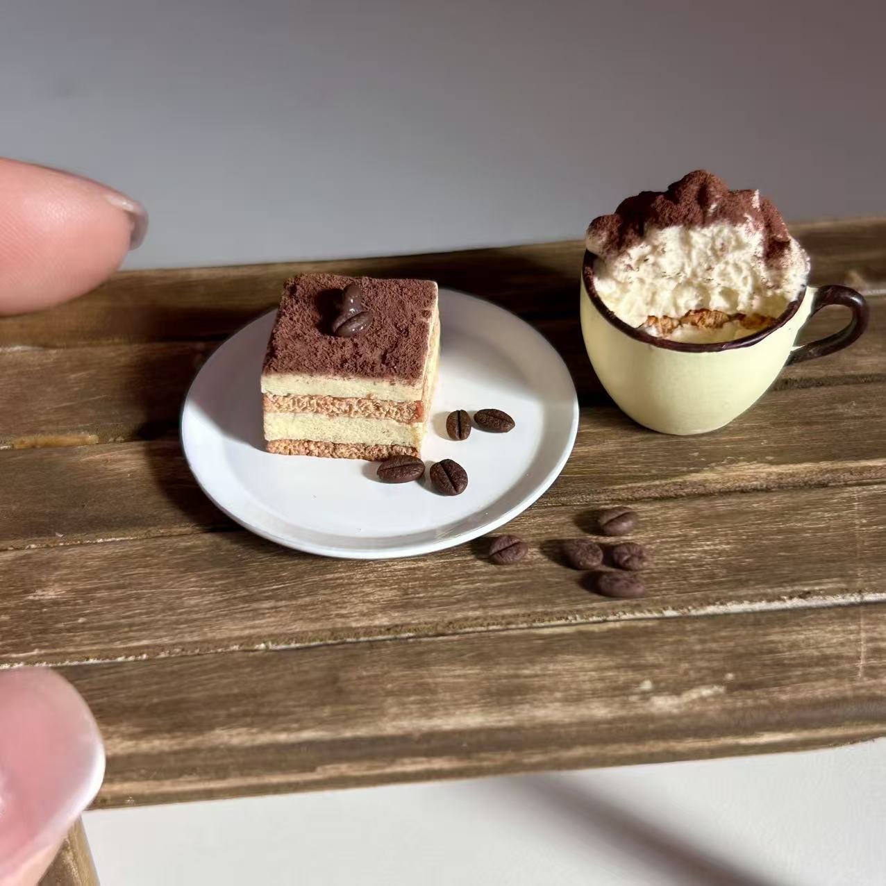 Mini Tiramisu Dessert Set – Handmade Cake &amp; Cup (2 Pieces)