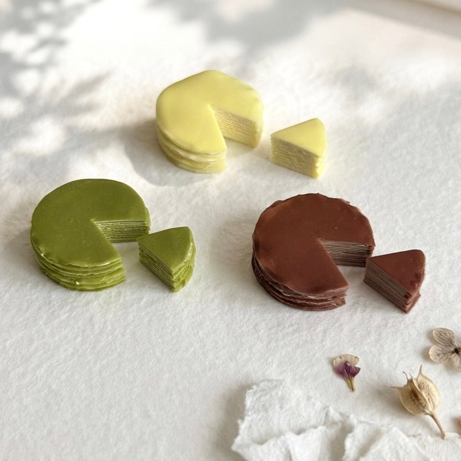 Handmade Mini Mille-Feuille Cake Set –  (Matcha / Original / Chocolate)