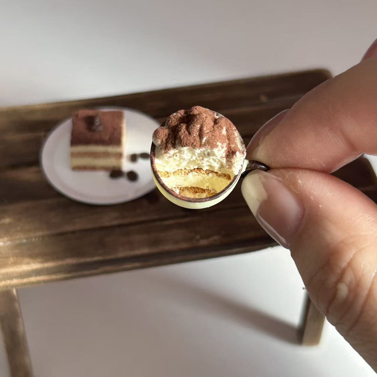 Mini Tiramisu Dessert Set – Handmade Cake &amp; Cup (2 Pieces)