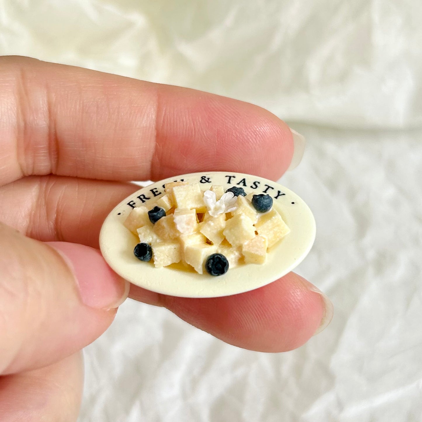 realistic dollhouse condensed milk bread dessert